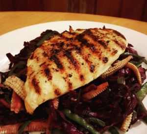 Griddled Chicken and Red Cabbage